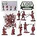LOD Revolutionary War British Army Grenadier Soldiers - 16 Red 1:32 Figures