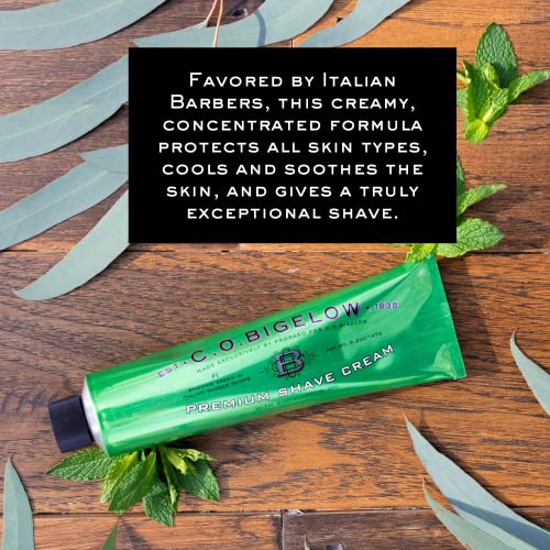 C.O. Bigelow Shaving Cream for Men, Premium Shave Cream, 5.2 Oz. with
