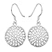 AMBESTEE Women Girls Sliver Plated Fashion Lovely Design Drop Dangle Pendant Earrings Gift (Hollow)