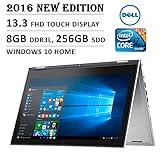 Dell Inspiron 7000 13.3-Inch Touchscreen Laptop (Intel Core i7, 8GB, 256GB SSD, No DVD, Backlit Keyboard, Stylus, Bluetooth, Windows 10) - Silver