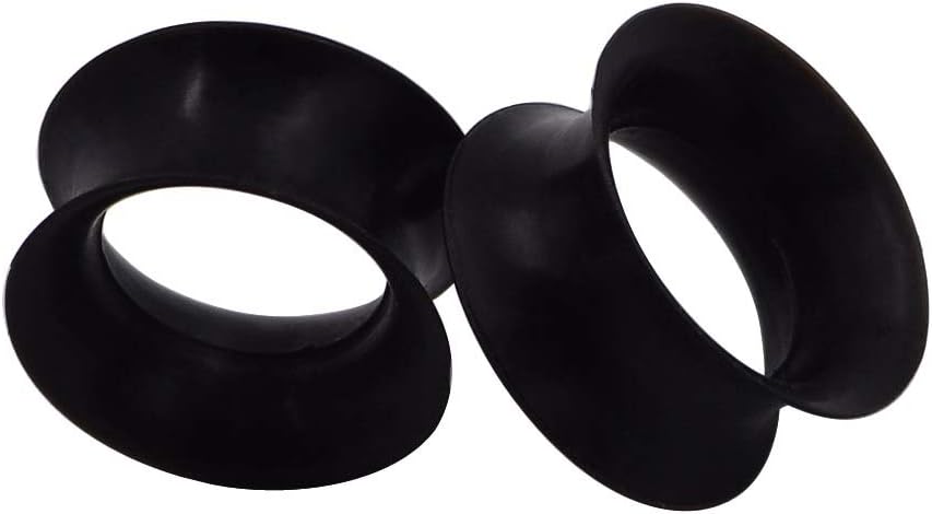 Oyaface 2g-3/4 Pair Colorful Soft Silicone Flexible Ear Skin Tunnels Plugs Expanders Gauges Hollow Body Piercing