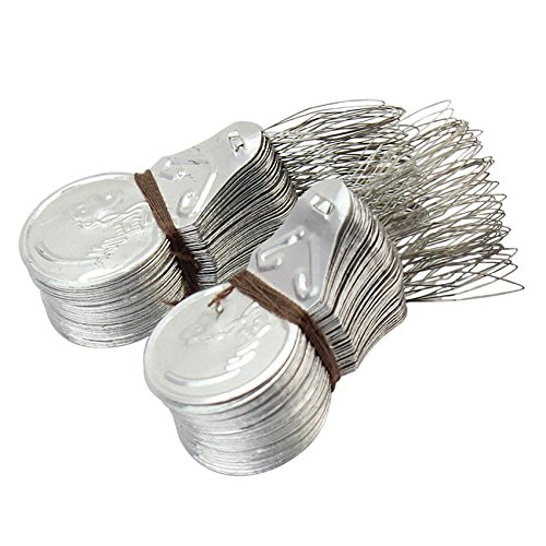 SODIAL(R) 100x Silver Tone Wire Loop DIY Needle Threader Insertion Hand Machine Sewing Tool Quilting Craft