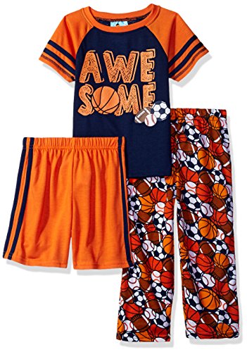 Baby Bunz Toddler Boys' Awesome 3 Pc Pajama Sets, Multi, 2T