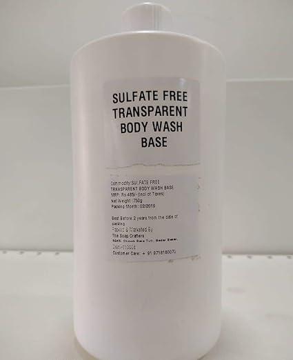 Soapy Twist Sulfate Free Transparent Body Wash Base (750g) SLS, SLES, Paraben Free