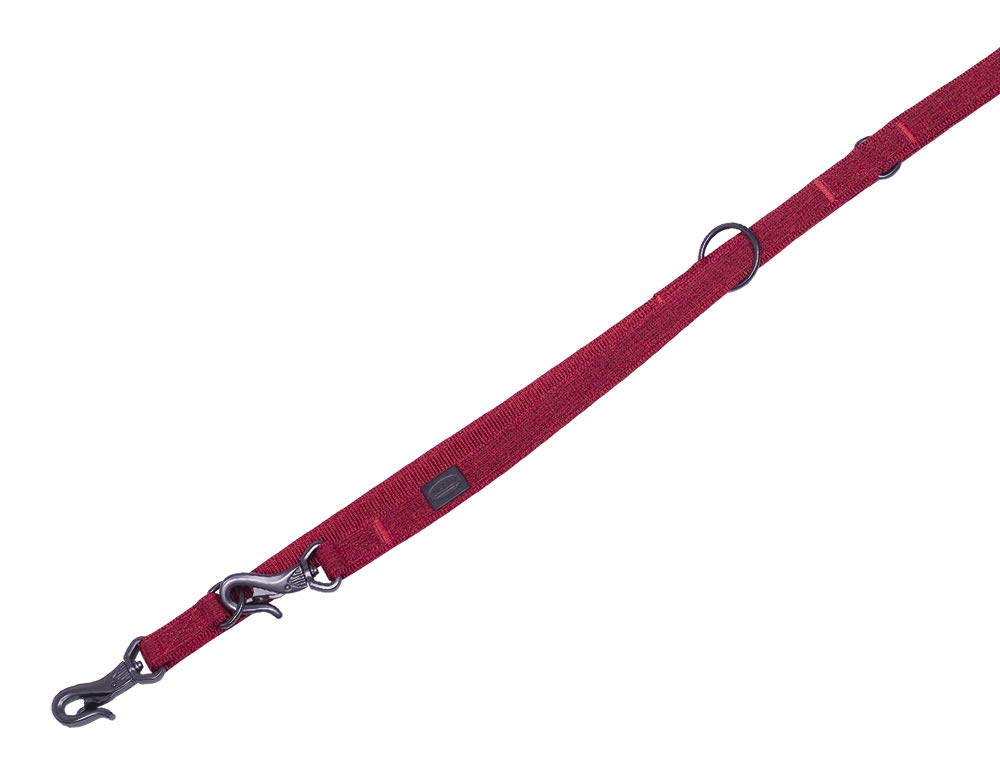 Nobby Linen Deluxe Dog Lead Length 200 cm Width 25 mm Red
