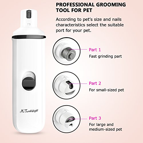 Pet Nail Grinder, Ultra-Quiet Portable Nail Grinder, Upgraded Trimmer Clipper With Nail File Grooming Tool Painless for Small Medium Large Dogs Cats Pets Paws. - Thumbnail 3