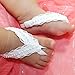 DZT1968® Baby Girl Lace Pearl Foot Shoes Barefoot Sandals