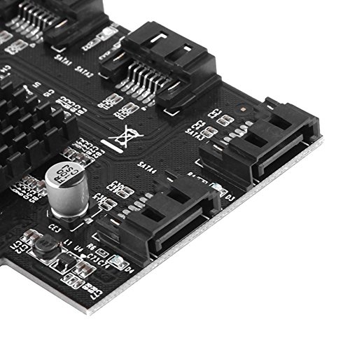 Expansion Controller Card PCI-E PCI-Express to SATA3.0 SATA III Converter 4-Port 6G Expansion Controller Card Adapter IPFS