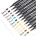 Yosoo 12/24/36/48 STA Markers Rival Shinhan Touch Brush Sketch Pen Graphic Water Based Brush Render for Adult Coloring Books (36 Colors)