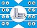 16340 Battery, EASTSHINE E07 700mAh RCR123A 3.7V Li-ion Rechargeable CR123A 4Packs for Arlo Flashlight