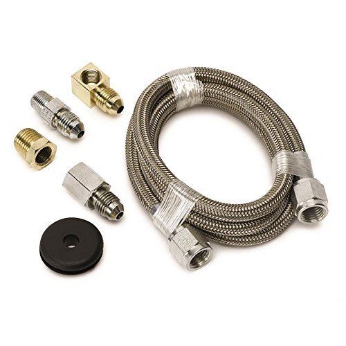 Auto Meter #4 Braided Ss Line (-4An) 3Ft 1/8In Npt Fittings By Jm Auto Racing (3227)