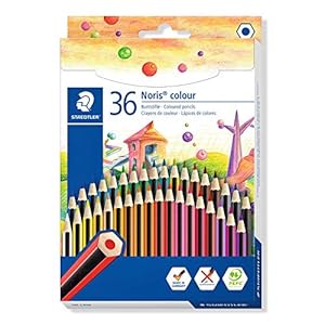 STAEDTLER 185 CD36 Noris Colour Pencil - 36 Assorted Colours (Pack of 36)