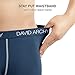 David Archy 3 Pack Men's Ultra Fast Dry Performance Boxer Briefs (M, Navy Blue-Mesh)