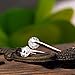 Difines Redbarry 18k Platinum Plated Double 0.25ct CZ Tension-mount Engagement Open Rings, Size 7