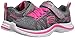 Skechers Kids Swift Kicks Running Shoe, Charchaol/Neon Pink,11.5 M US Little Kid