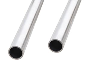 Aopin Round Aluminum Tube 17mm/0.67" ID x 20mm/0.79" OD x 300mm/11.8" Length, Seamless Aluminum Straight Tube 2 PCS