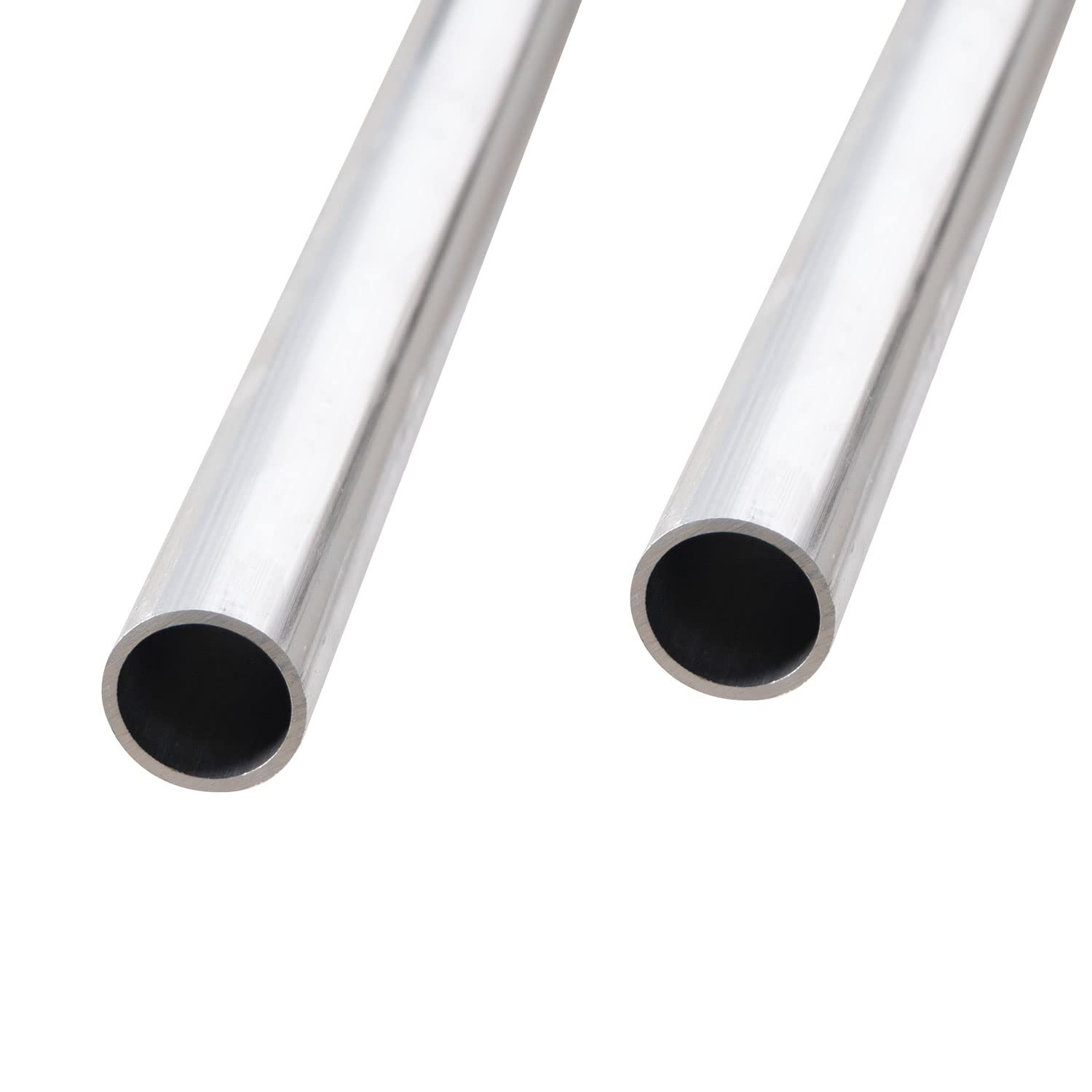 Aopin Round Aluminum Tube 18mm/0.71" ID x 20mm/0.79" OD x 300mm/11.8" Length, Seamless Aluminum Straight Tube 2 PCS