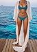 Women Chiffon Bikini Swimsuit Cover Up Cardigan Summer Beach Dress (M, White)