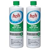 HTH 61117-02 Super Algae Guard Algaecide for Swimming Pools, 1-Quart, 2-Pack