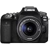 Canon EOS 90D Spiegelreflexcamera behuizing, met lens EF-S 18-55 mm F3.5-5.6 IS STM (32,5 MP, 7,7 cm (3 inch) Vari-Angle…