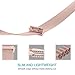 Maledan Metal Bands Compatible with Fitbit Ionic, Stainless Steel Milanese Loop Replacement Accessories Bracelet Strap with Magnet Closure for Fitbit Ionic Smart Watch, Rose Gold, Small