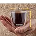 Pouring Espresso Cups Set of 4 - Glass Espresso Cup Shot Glass with Spout 2.7 OZ - Double Espresso Cups - Small Doppio Double Walled Clear Espresso Cup - Expresso Coffee Cup - Espresso Accessories