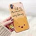 Ultra Slim Soft TPU Winnie The Pooh Bear Case with Charm Strap for iPhoneX iPhoneX Shiny Shockproof Shock Proof Smooth 3D Disney Cartoon Cute Lovely Cool Girls Women Teens Kids Boy