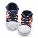 Voberry® Prewalker Infant Sweet Canvas Sneaker Anti-skid Soft Shoes Trainer (0~6 Month, Blue)