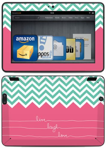 Kindle Fire HDX 7" Decal/Skin Kit, Live Laugh Love