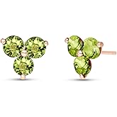 1.5 Carat 14k Solid Rose Gold Joelle Peridot Stud Earrings