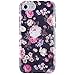 Dimaka Case for iPhone 7 Case, iPhone 8 Case, Cute Floral Peony Flower Case for Girls, Girly Pattern Design Printed Soft Protective Slim Thin Case for iPhone 7 and 8
