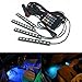 Car LED Strip Light, EJ’s SUPER CAR 4pcs 36 LED DC 12V Multicolor Music Car Interior Light LED Under Dash Lighting Kit with Sound Active Function and Wireless Remote Control, Car Charger Includedthumb 1