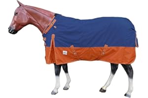 Rugged Ride 1200 Denier Mid Weight Waterproof Turnout Blanket w/Adjustable Neck - 200 gram Fill