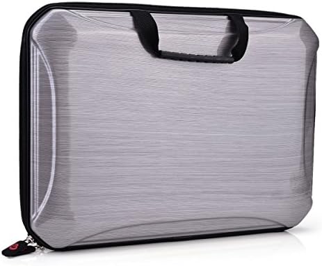 NuVur Asus Transformer Book T300 Chi Briefcase Bag Semi Hard Cover &amp; Carry Straps |Grey