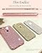 TOZO Case for iPhone 6s Plus Shiny Bling Crystal Sparkle Premium 3 Layer Hybrid PC+TPU Semi Transparent Lightweight/Exact/Soft Case for iPhone 6 Plus/6s Plus 5.5 inch Silver