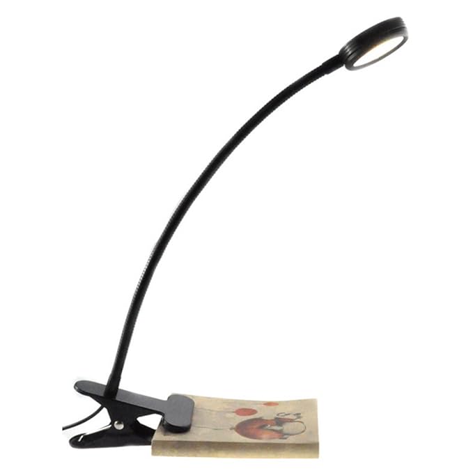 Eastlion Bedside Lamp Flexible Dimming Desk Lamp Clip Light Reading
