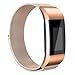 Vancle Fitbit Charge 2 Band, Milanese Stainless Steel Metal Replacement Accessory Bracelet Strap with Magnet Lock for Fitbit Charge 2 (No Tracker)