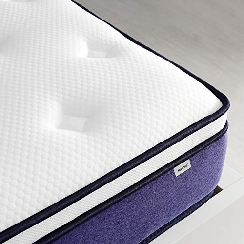 Queen Mattress, JINGWEI 10 Inch Individually Wrapped Pocket Coils