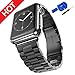 Honest kinCompatible Watch Band Stainless Steel 42 mm 44 mm, Metal Durable Folding Metal Clasp Classic Buckle Wrist iWatch Strap for Apple Watch Series 4 3 2 1 -Black
