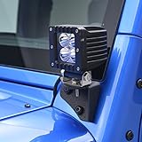 EAG Windsheild Light Mount Brackets Lower Hinge Fit for 87-06 Jeep Wrangler TJ YJ CJ