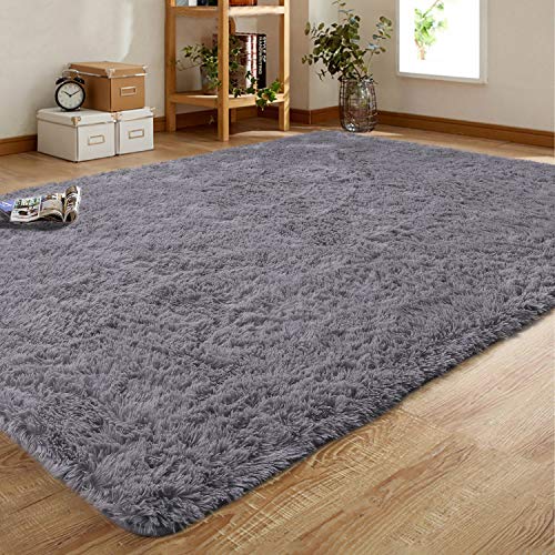Fluffy Soft Kids Room Rug Baby Nursery Decor, AntiSkid Large (5x8 Feet