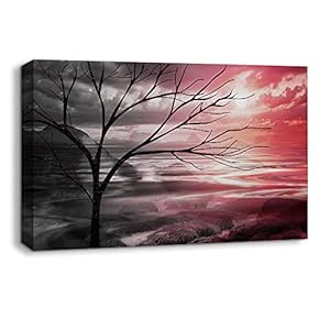 Abstract Cloud Tree Colorful Painting Artwork for Home Framed