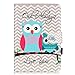 LittleMax(TM) iPad Mini 2 3 Case, Synthetic Leather Kickstand Case Smart Wake/Sleep Cover Flip Wallet iPad Mini 3/2/1 Protector -01 Owl