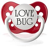 Love Bug Pacifier, Red