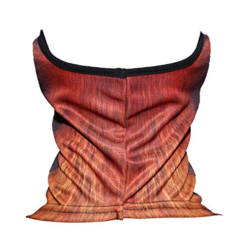 JIUSY 3D Animal Neck Gaiter Neck Warmer Windproof Face Mask Windproof Protection Cover for Ski Snowboard Snowmobile Cycling Motorcycle Riding Halloween Party Outdoor Men Women Red Panda