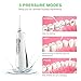 Water Flosser Professional Cordless Dental Oral Irrigator - Portable and Rechargeable IPX7 Waterproof 3 Modes Water Flossing with 4 Jet Tips for Home and Travel,Braces & Bridges Care