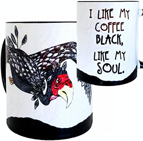 Black Buzzard Coffee Mug by Pithitude - One 11oz. Cup