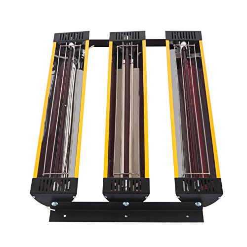 Bestauto Paint Booth Heater 3000W Paint Spray Booth Automotive 3 Set Infrared Paint Curing Light 110 V