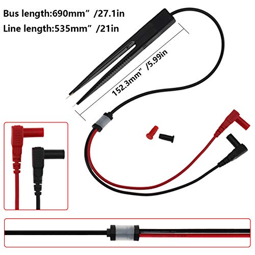 Smd Solder Tweezer - Probe Tweezer Car Smd Inductor Test Clip Smt Chip Digital Gold Plating Capacitor Inductance - Multimetr Tester Test Meters Pogo With Tester Probe Test Clamp 12v Probe Pi