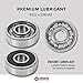 Fireball Dragon Skateboard Bearings Set (8 Pack) - 608 Longboard Bearings for Skateboard Inline & Roller Skate - Fast All Weather Bearings with Dual Labyrinth Shields - Guaranteed for Life (Endure)